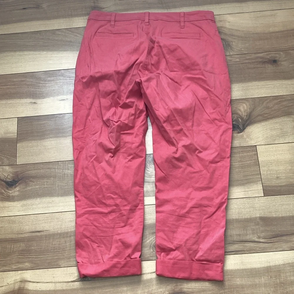 J Crew High Rise Girlfriend Ankle Chinos